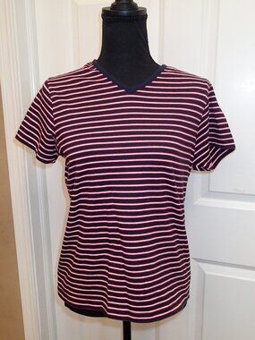 Karen Scott Petites Women's Stripped Top Size Petite Medium